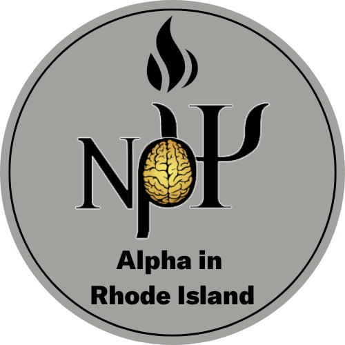 Alpha in Rhode Island Nu Rho Psi Logo