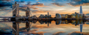 Photograph of London, England.